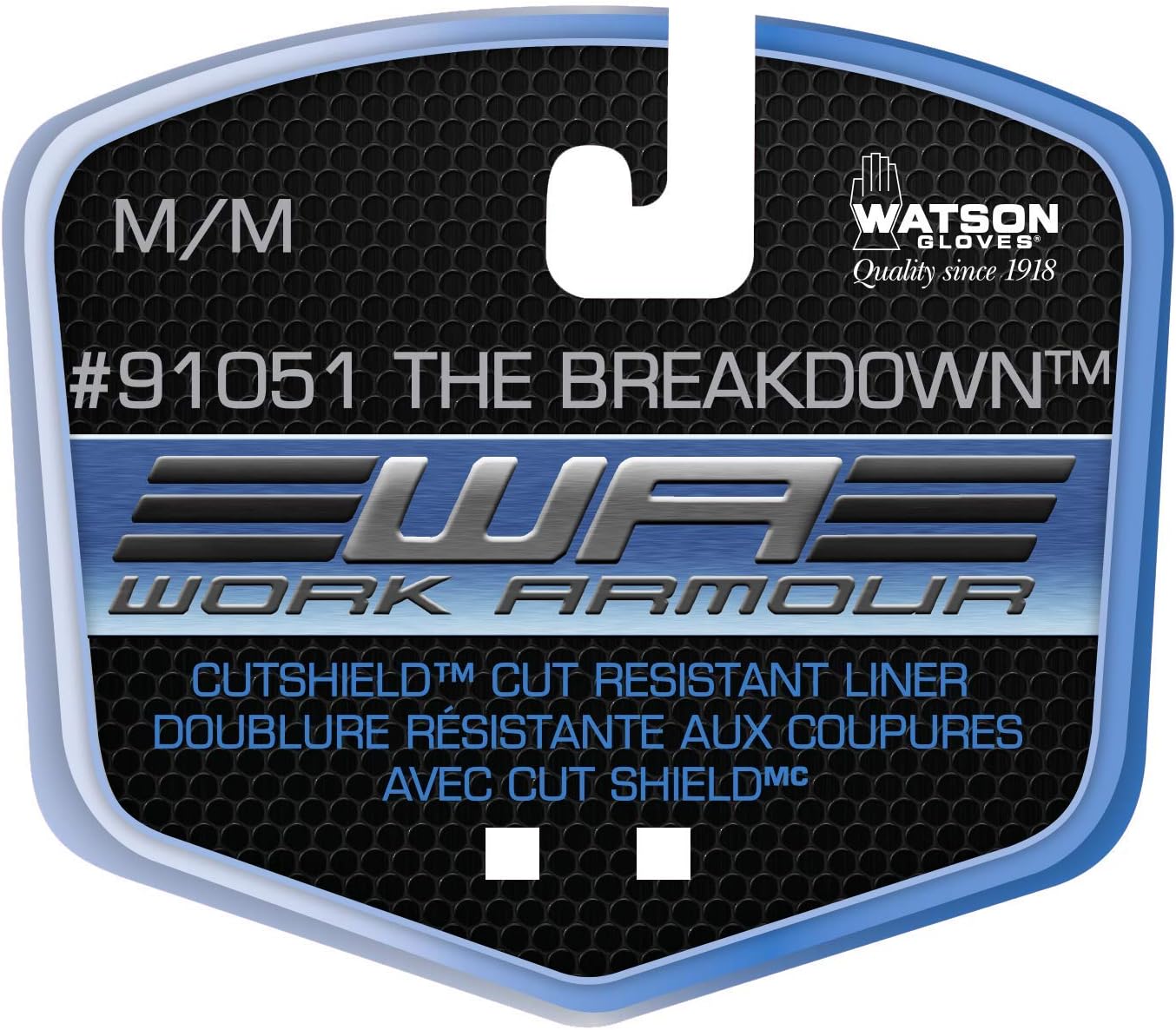 Watson Gloves The Breakdown Winter Gloves - Cut & Impact Protection, Abrasion Resistance, Touchscreen, Microfibre Palm
