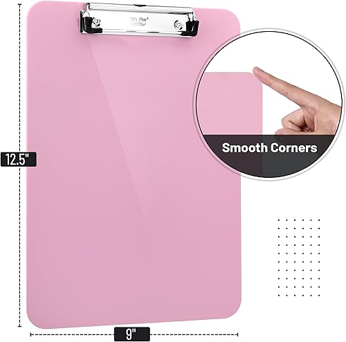 Miniatura 2 de Mr. Pen - Portapapeles de plástico para oficina y profesores, portapapeles colgante tamaño carta, color negro