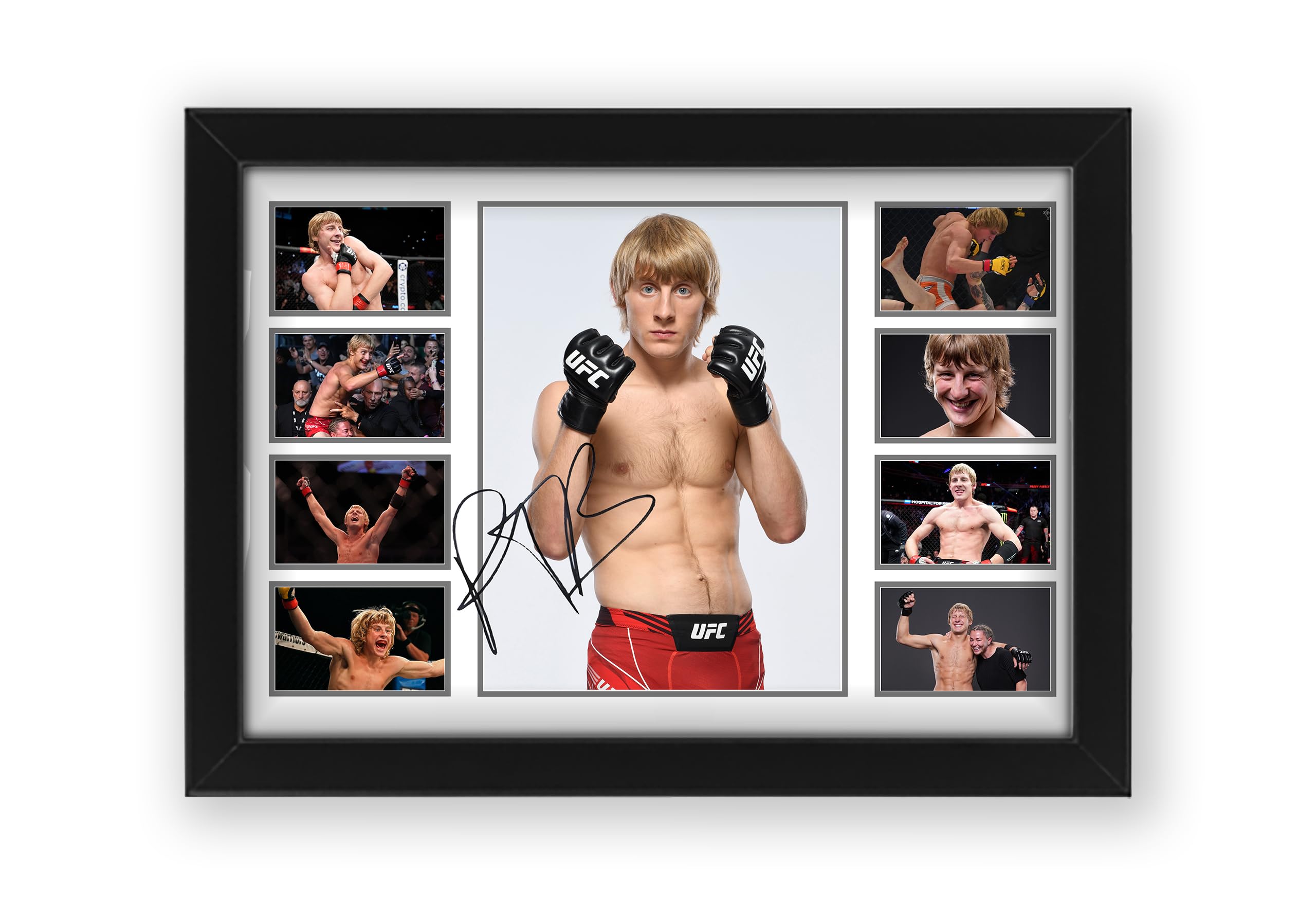 Paddy The Baddy Pimblett Signed Poster Print- Limited Edition Autograph Fan Gift – Collectible Memorabilia Merchandise Framed A4 (30x21cm)