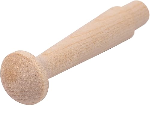 Miniatura 6 de Birch Micro Shaker Pegs  1-18 pulgadas x 716 pulgadas  Paquete de 20 clavijas de madera para colgar  Clavijas para perchero  UA-36-BWSP