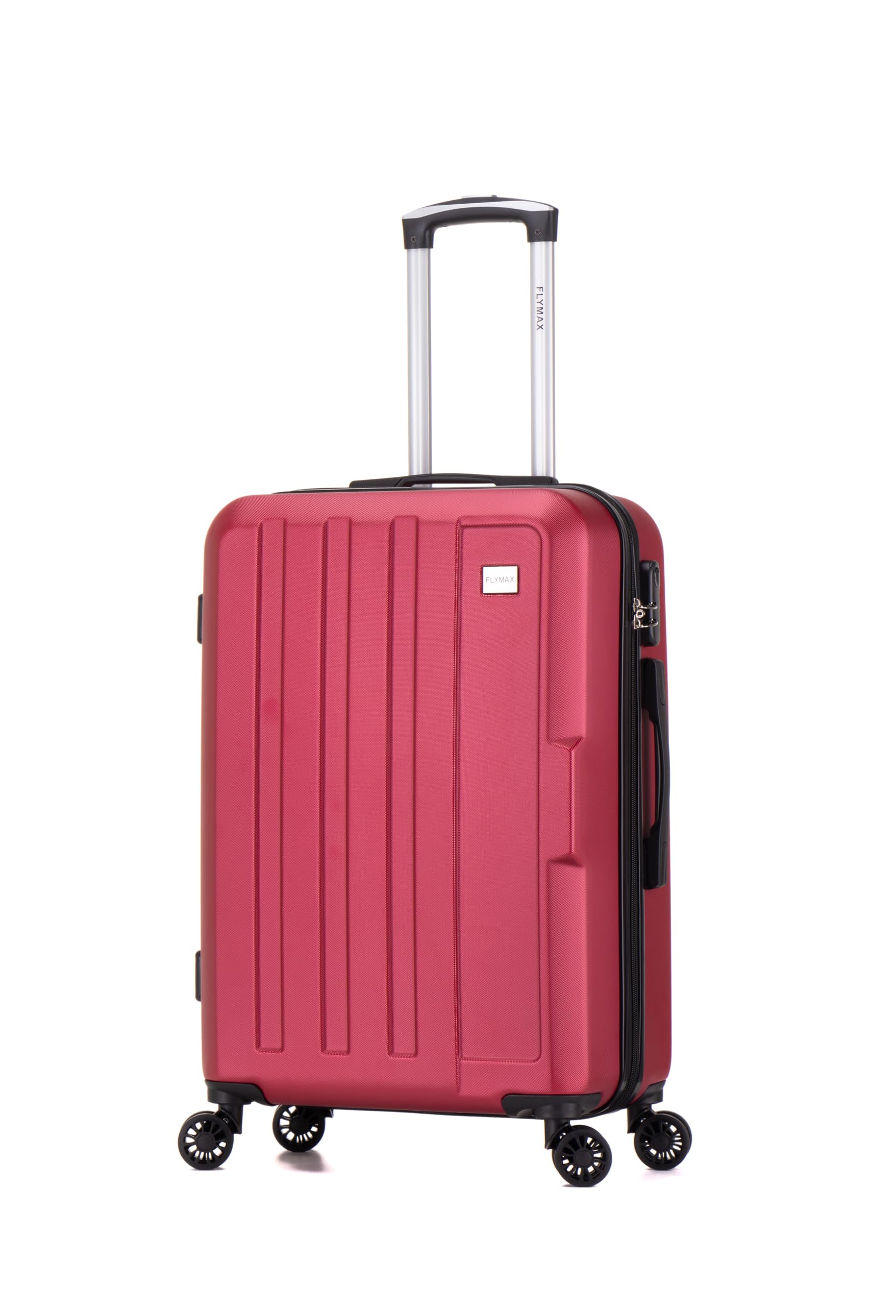 FLYMAX 55x40x20 Ryanair Cabin Bag Hand Luggage Lightweight Suitcase  Approved Carry on Luggage Case 40L Black