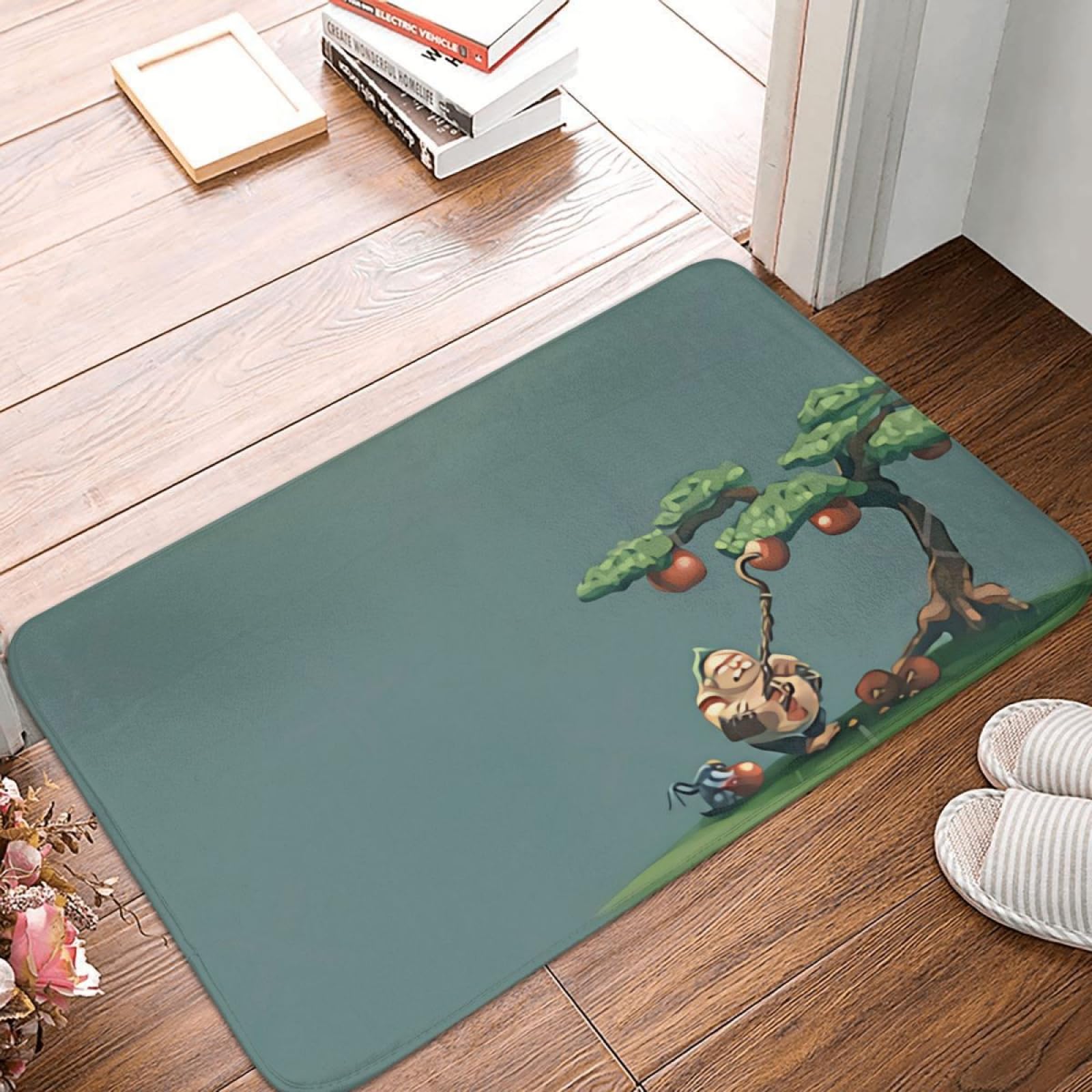 Tapis de porte d'entrée accueillant et grand tapis de salon Pudge