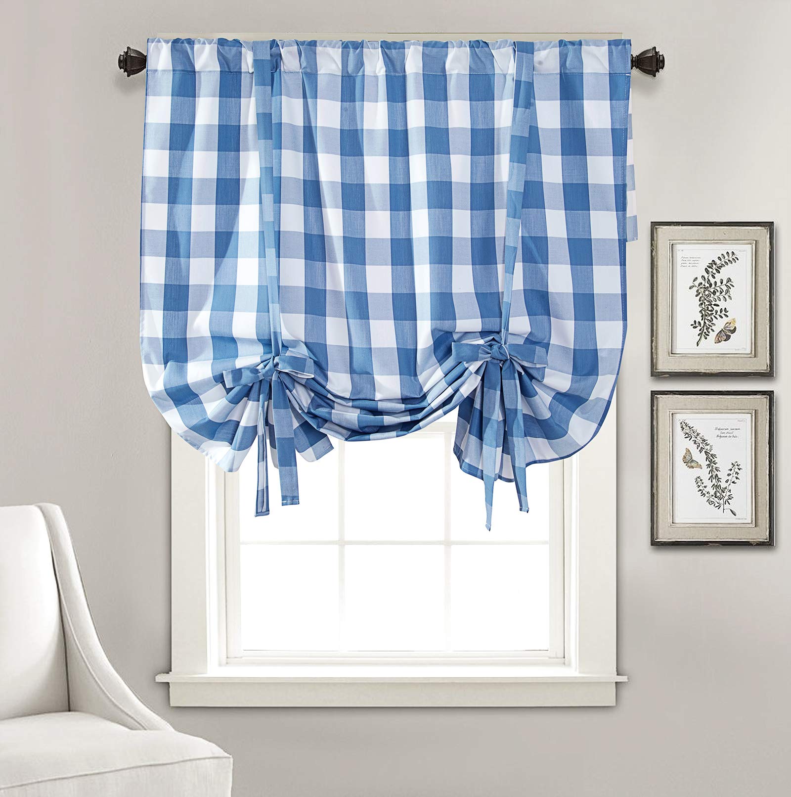 Light Blue Cafe Curtains Curtains & Drapes