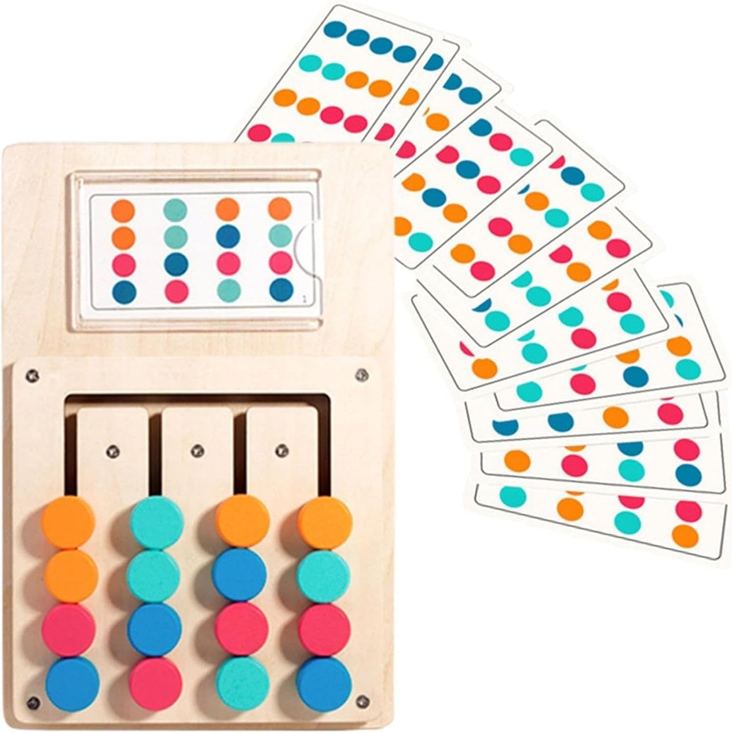 Dementia Activities for Seniors, Easy Wooden Alzheimer's Products for Elderly, Color Memory Games for Adults, Large Sensory Busy Boards with Fidget Gadgets for Adult Dementia Patients