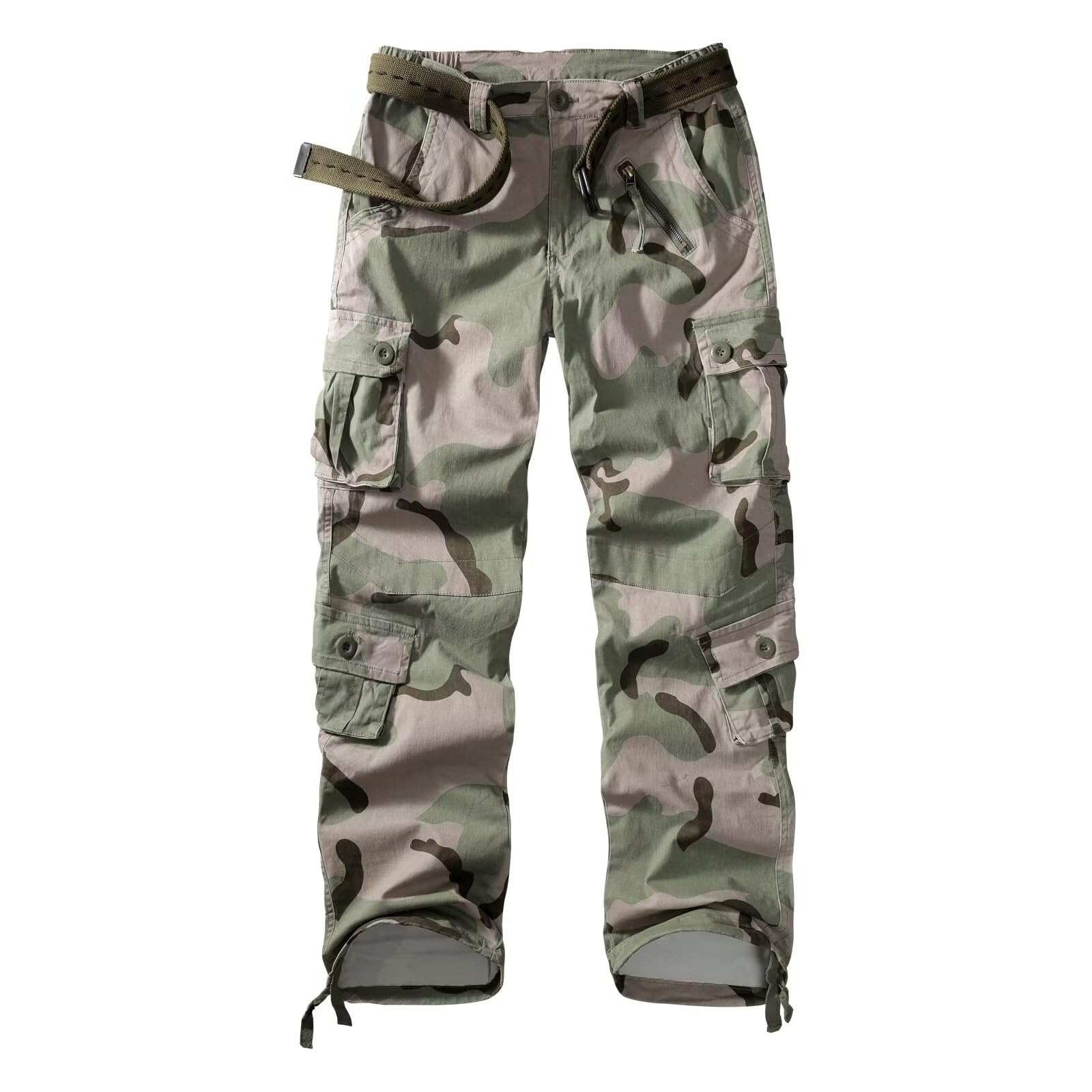 Cargo Pants Women Baggy Camo Tactical Pants Straight Leg Casual Y2K Work Trousers with 9 Pockets No Belt, C68 Camo, 8 โ image 1