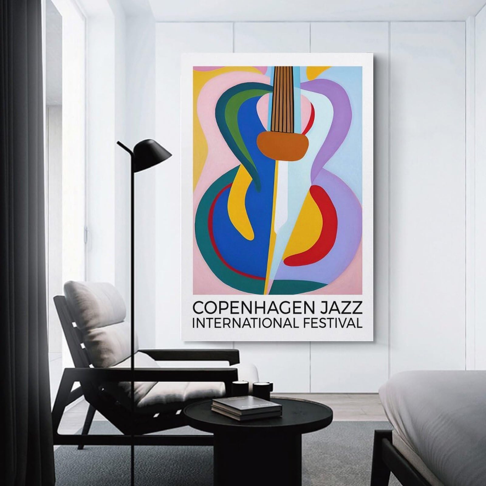 Junmoney Copenhagen Jazz Festival Wall Picture Print 24x36inch(60x90cm), for Hallway, Lounge Or Guest Room, Gift Idea for Housewarming And Birthdays
