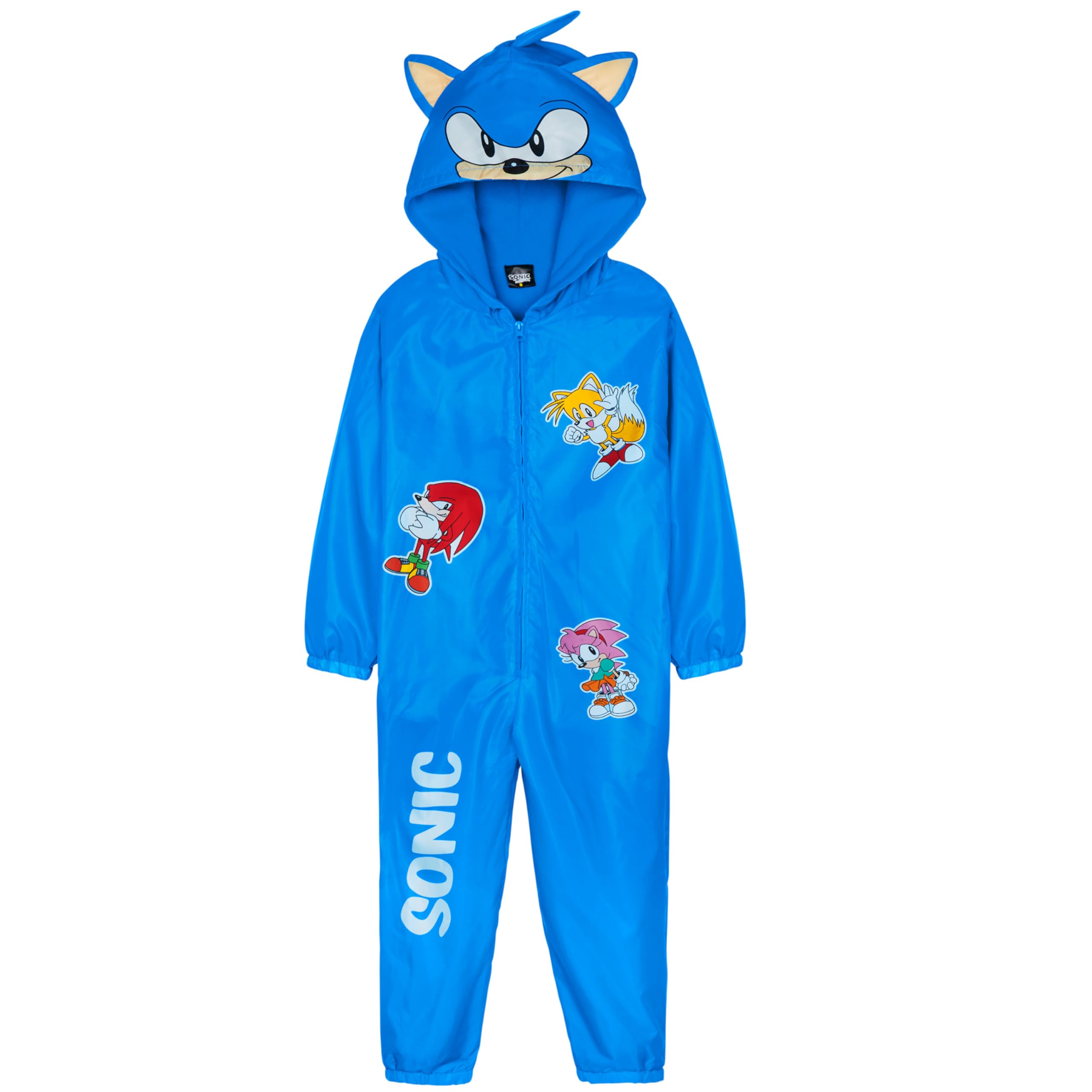 Get Trend Combinaison de Pluie Enfant Garçon Imperméable à Capuche, Doublure Polaire, Tenue de Pluie et Jeu Extérieur