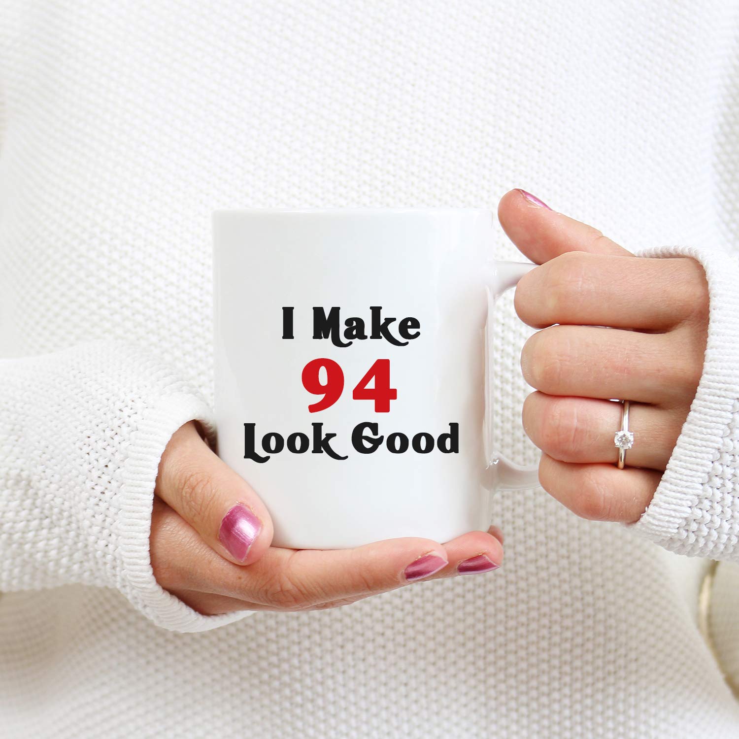 Cadeau D'anniversaire Pour 94 Ans Pour Femme – Cadeau D'anniversaire 1925 Pour Femme, Tasse à Café Amusante, Cadeau D'anniversaire Pour Maman, épouse