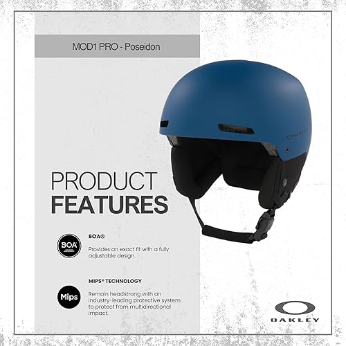 Miniatura 7 de Oakley MOD 1 Pro MIPS - Casco de esquí y snowboard para hombre y mujer + paquete con botella de agua plegable de diseñador iWear con mosquetón