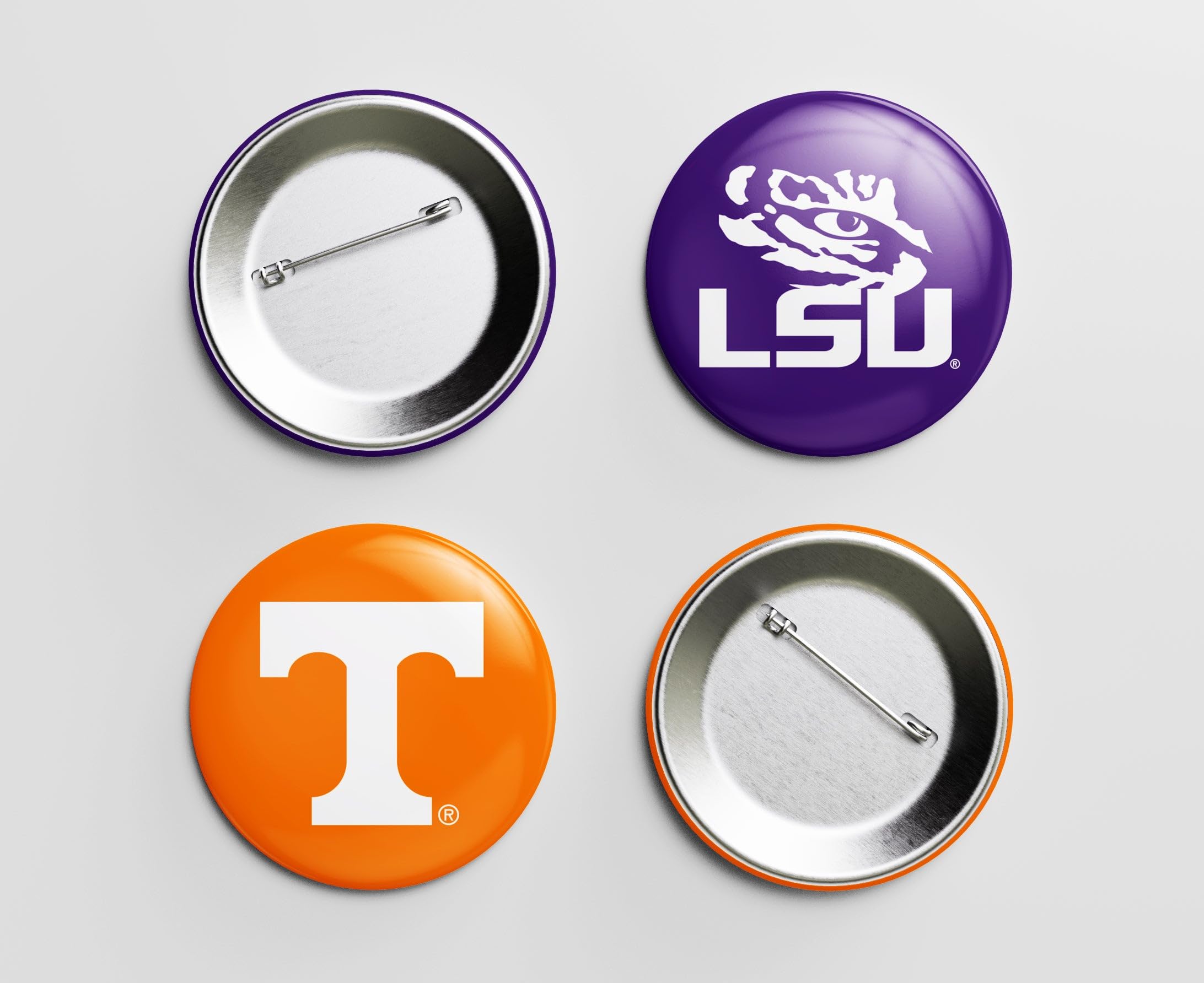 Northwestern University Wildcats Small 1-Inch Button Pin 4 Pack Officially Licensed Collegiate Product