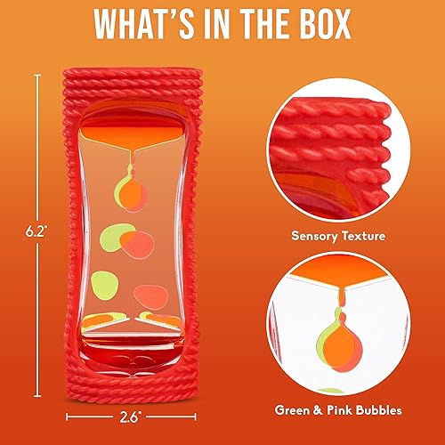 Miniatura 64 de BUNMO Rellenos de calcetines para niños, juguetes sensoriales de burbujas de movimiento líquido, temporizador de líquido, rellenos de calcetines