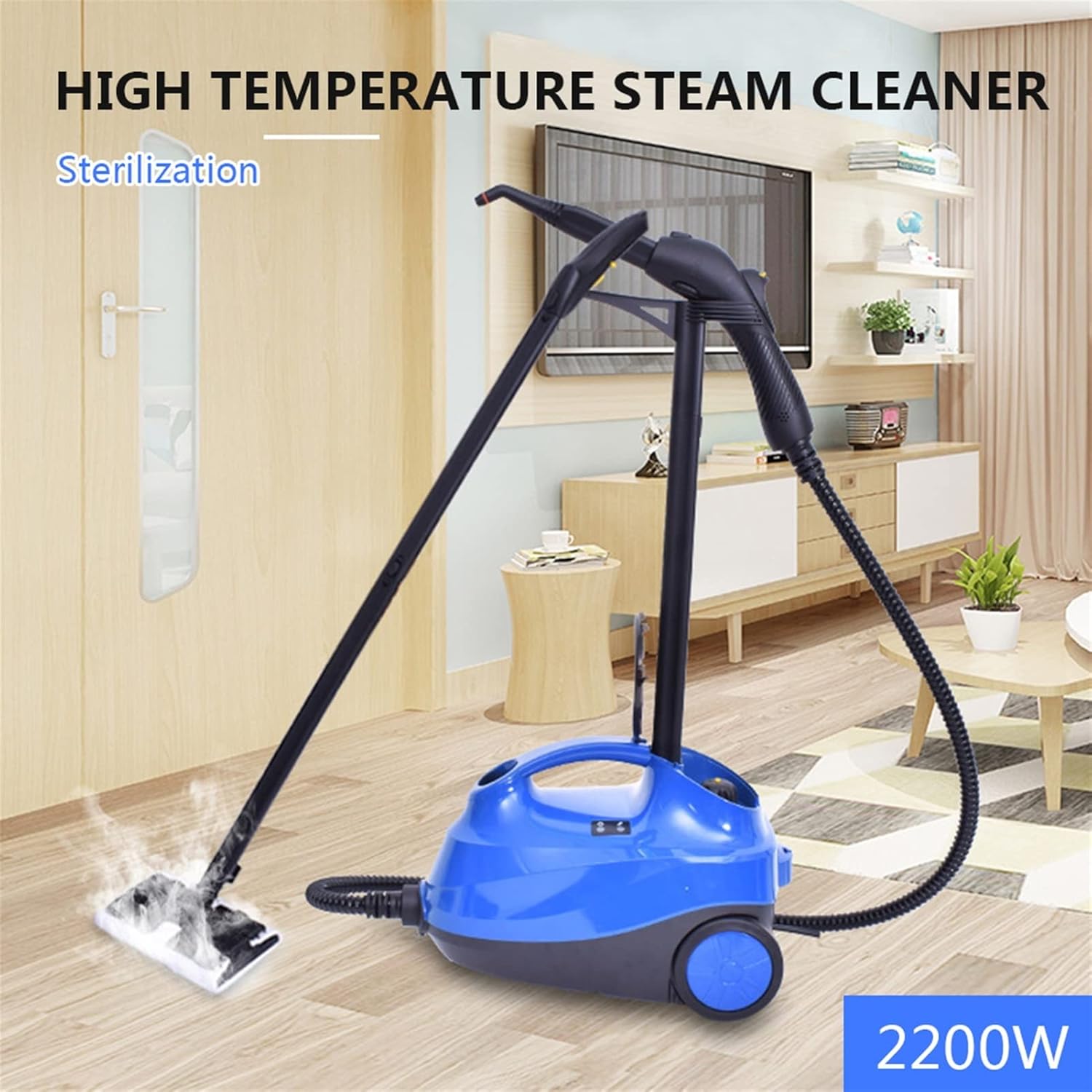 Steam Cleaning Multi-Function High Pressure Steam Engine Cleaner Sterilization Deodorization Remove Stains Household 2.1L Car Clean Machine