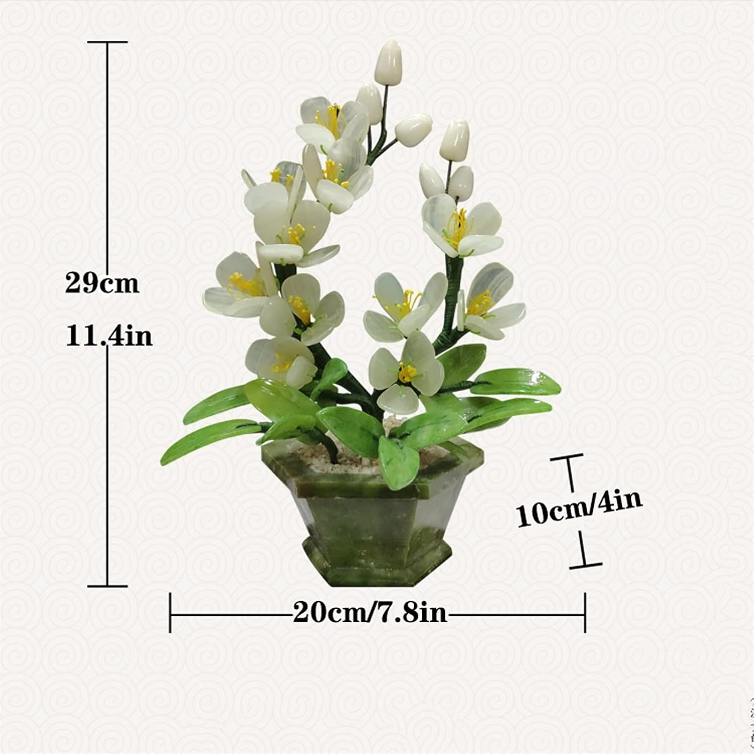 Artificial Plants Artificial Plants Fake Bonsai Tree Jade Orchid Bonsai Artificial Bonsai Desktop Display, Zen Garden Decor Indoor Plant for Home Office Decor Fake Plants Bonsai Tree
