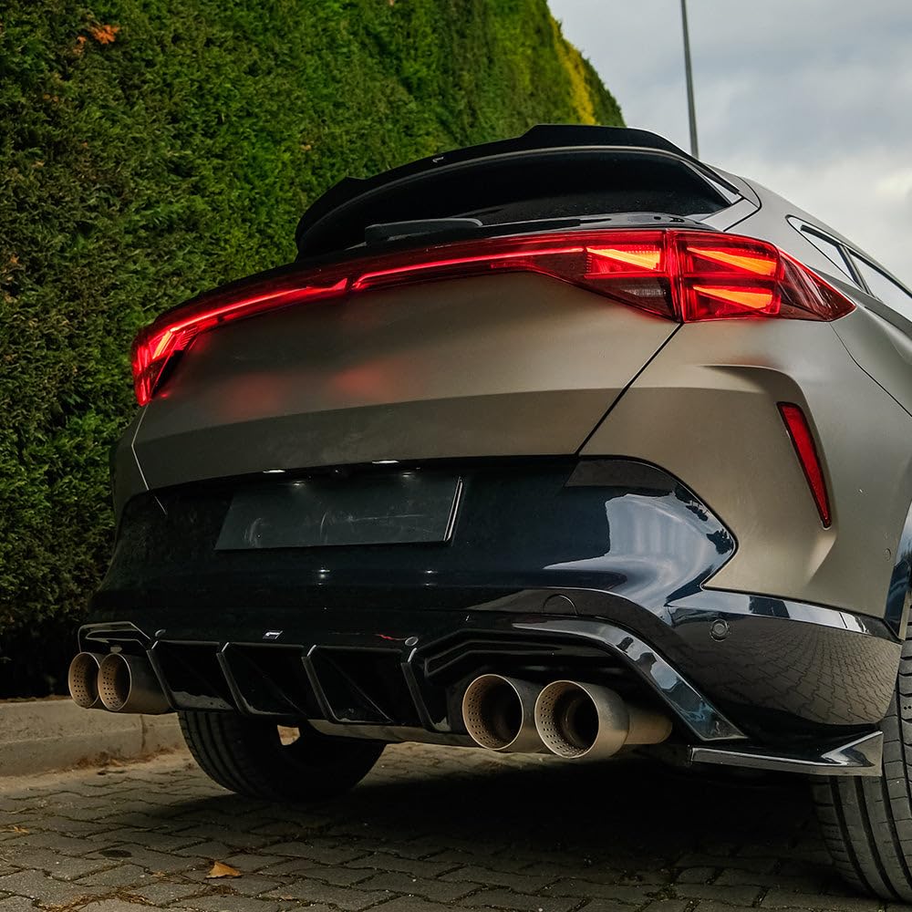 Difusores Laterales Traseros Oneway compatibles con Cupra Formentor 2020-2024 y Facelift 2024- - Versión 3 - Negro Brillante
