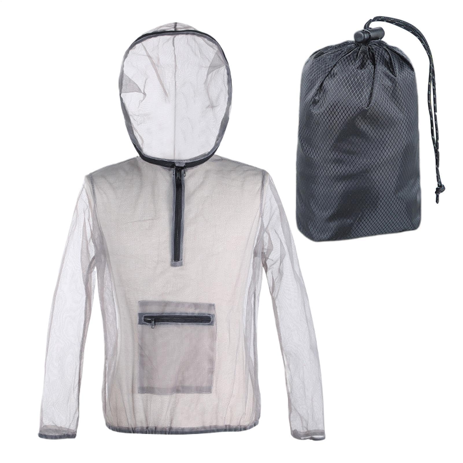 Abbigliamento Repellente Per Insetti - Giacca Traspirante E Repellente Per Insetti Per Avventure Nella Giungla, Rete Trasparente Ad Alta Densità, Adatta Per Campeggio, Escursionismo E Trekking - Unise