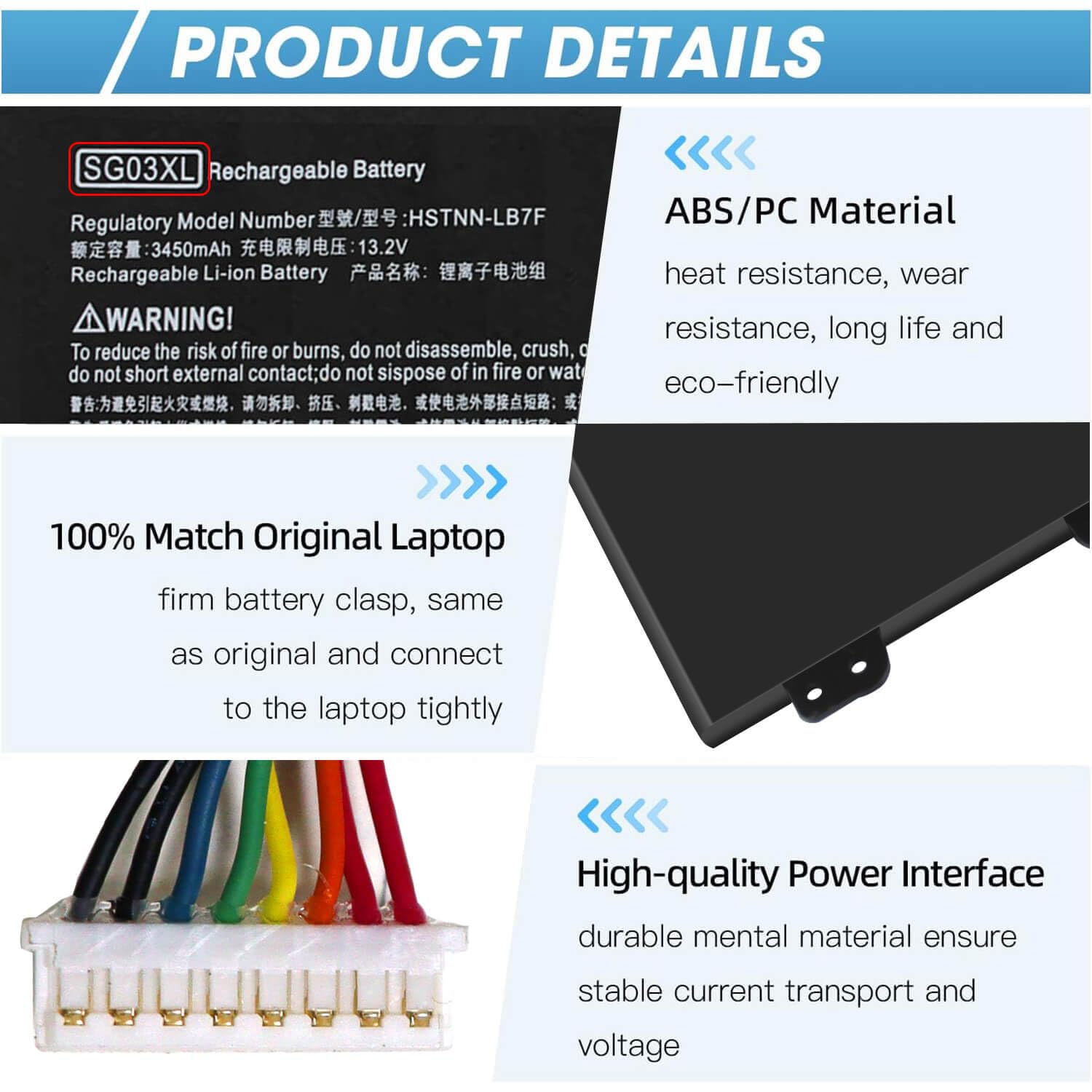 Amazon.com: SG03XL 849048-421 Battery for HP Envy M7 M7-U009DX M7