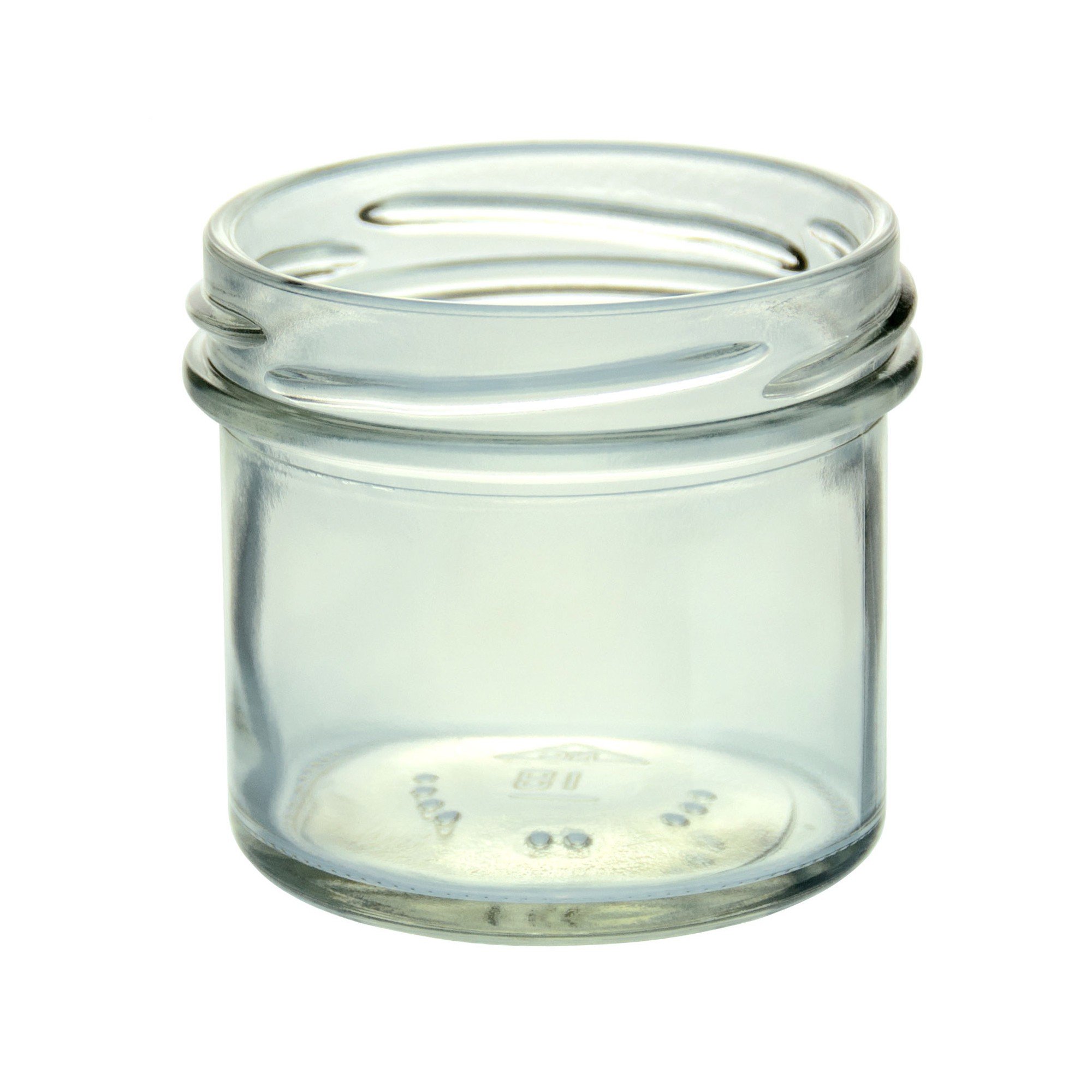 100ER Set Vasetti in Vetro, 125 ML marmellata conserva to 66 tappo nero incl. Diamante di zucchero gelier zauber ricettario