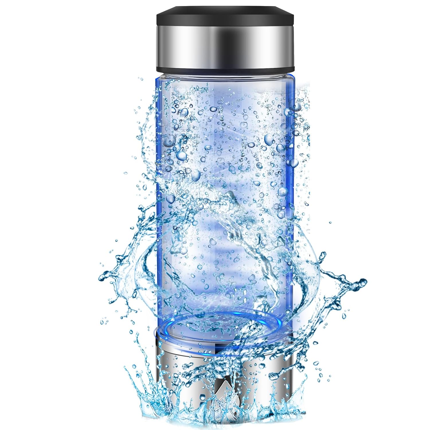 Hydrogen Water Bottle Efficient Hydrogen Water Maker Bottle 360ml Hydrogen Water Generator Non-Slip Hydrogen Water Ionizer Machine Good Sealing Hydrogen Rich Water Cup Reusable for Home Office ~