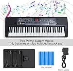 61-Key Electronic Keyboard Piano for Adults with Light Up Keys, 61 Compact Keys Digital Pianos - Perfect Beginner Piano