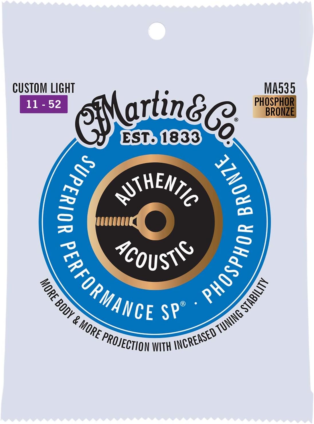 MA535 Authentic Acoustic - SP - Phosphor Bronze CustomLight ( 11-52 )