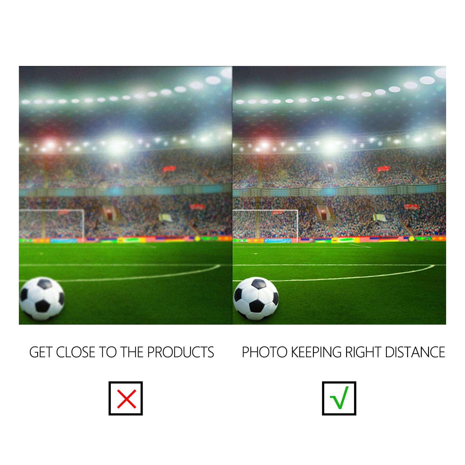 YongFoto 3x2m Vinyl Foto Hintergrund Fußballfeld Sport Bühnenbeleuchtung Innenraum des grünen Grases Fotografie Hintergrund für Fotoshooting Portraitfotos Party Kinder Hochzeit Fotostudio Requisiten