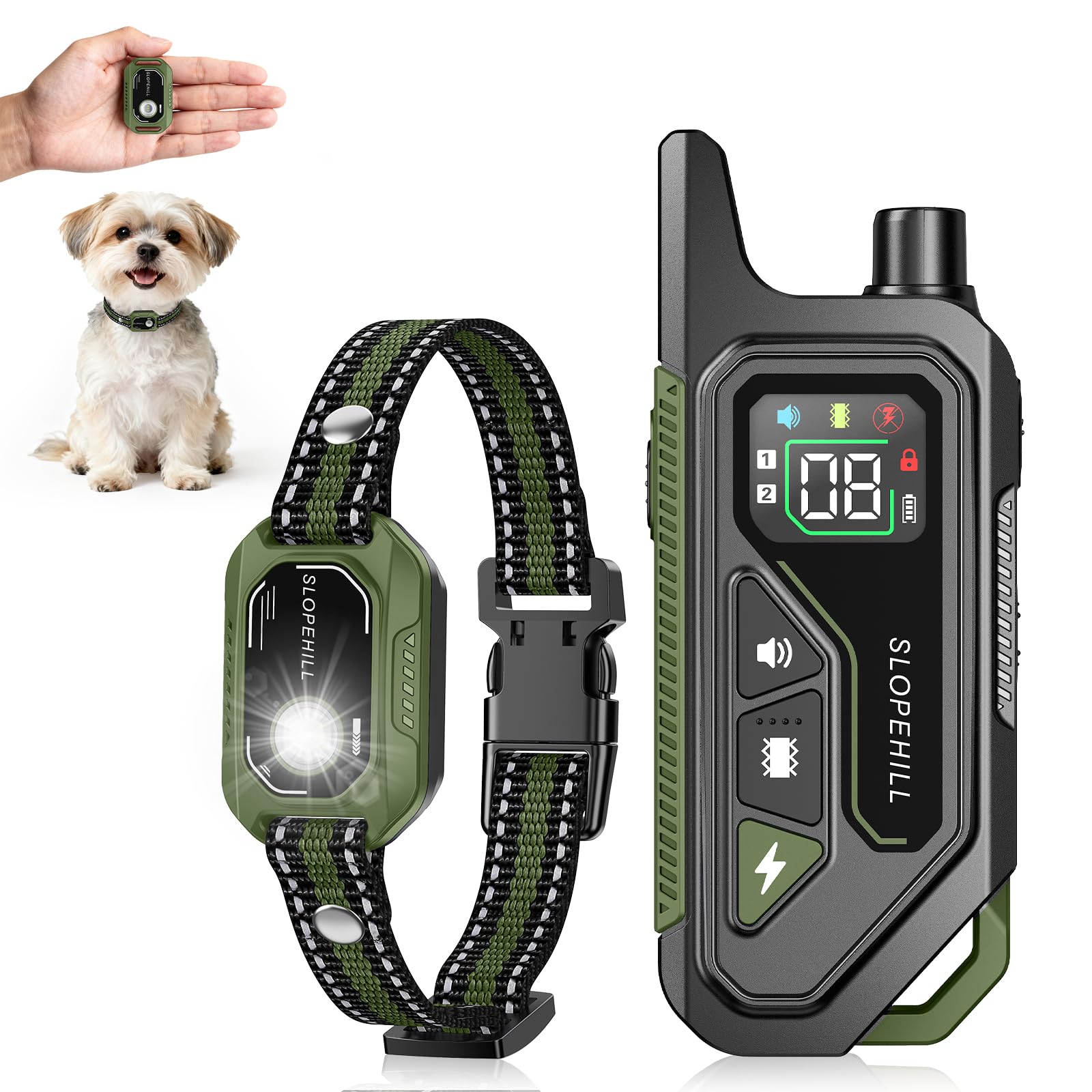 SLOPEHILL Mini Shock Collar for Small Dogs 5-30lbs
