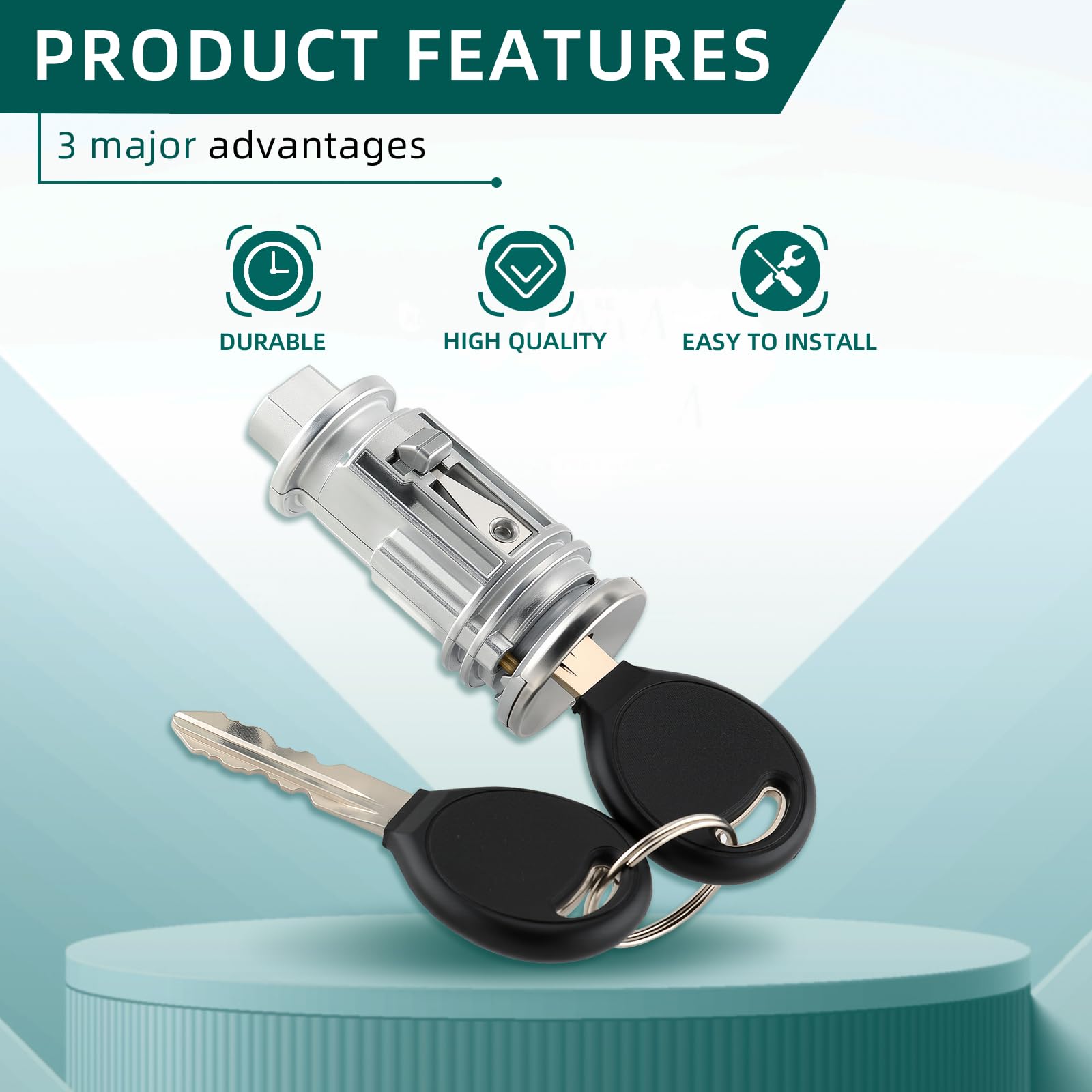 Amazon.com: AUTOKAY 703719C Ignition Key Switch Lock Cylinder with