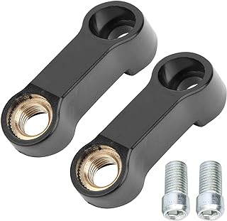 Motorcycle Mirror Adapter, Yosoo 2 Pieces 0.4 Inch M10 Motorcycle Mirror Riser Spacer Extension Adapter Universal Accessor...