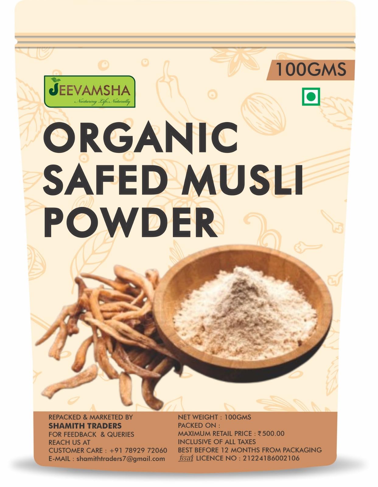 Safed Musli Powder 100g – Organic Pure & Natural | Ayurvedic Supplement for Strength, Stamina, Energy & Immunity | Chlorophytum Borivilianum | Herbal Powder — Amazon image 6