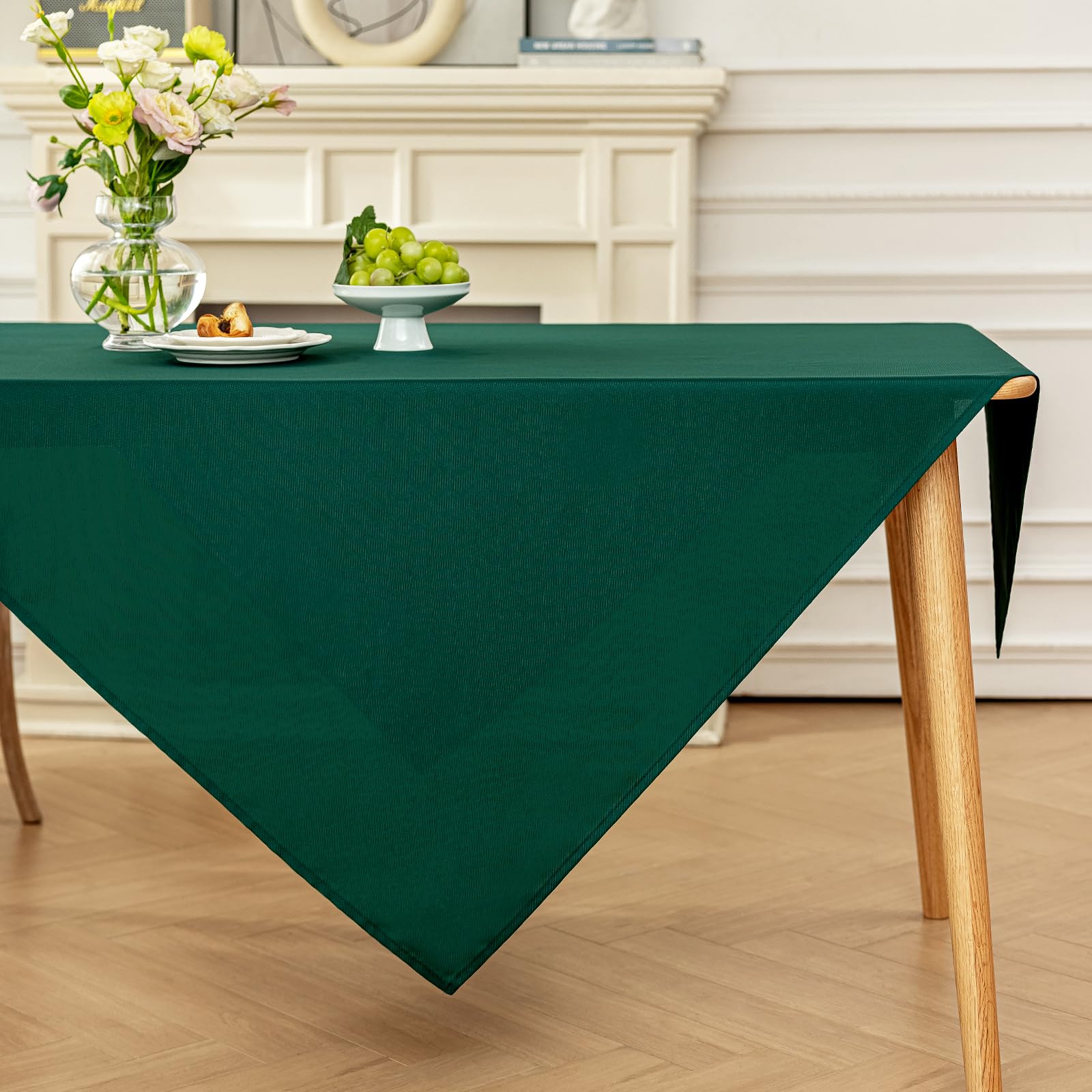 Moonooda Tischdecke, Tischdecken Abwaschbar 180g/㎡ Tischtuch aus Polyester Wasserabweisend mit Lotuseffekt, Dauerhaft Kratzfest für Wohnzimmer, Esszimmer, Balkon, Garten