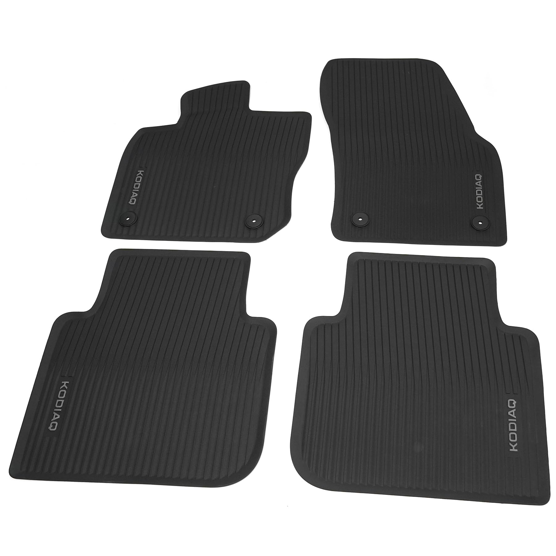 Skoda Dywaniki Gumowe TPE dla Skoda Kodiaq 2 (PS) od 2024, Czarne, Komplet 4 Sztuk, Oryginalne Akcesoria