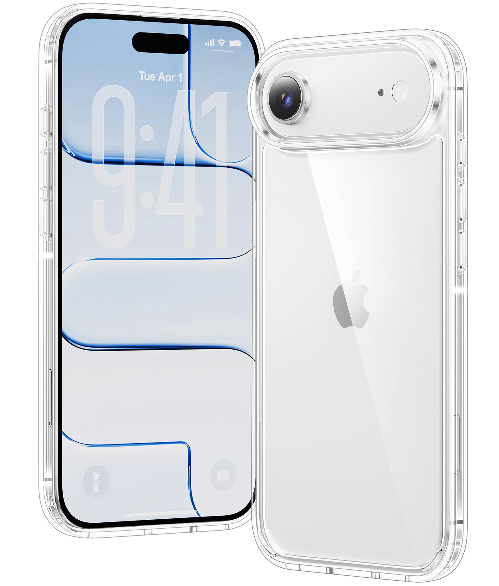 Voyahülle Hülle für iPhone Air Hülle, Anti-Vergilbung Transparent Handyhülle Stoßfest Schutzhülle, Premium Kratzfeste Case für iPhone 17 Air - Durchsichtig