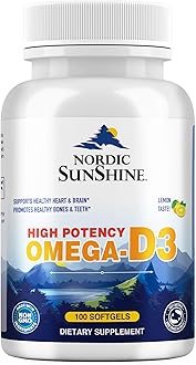 – High Potency Omega 1280mg, D3 25mg, 100 Softgels