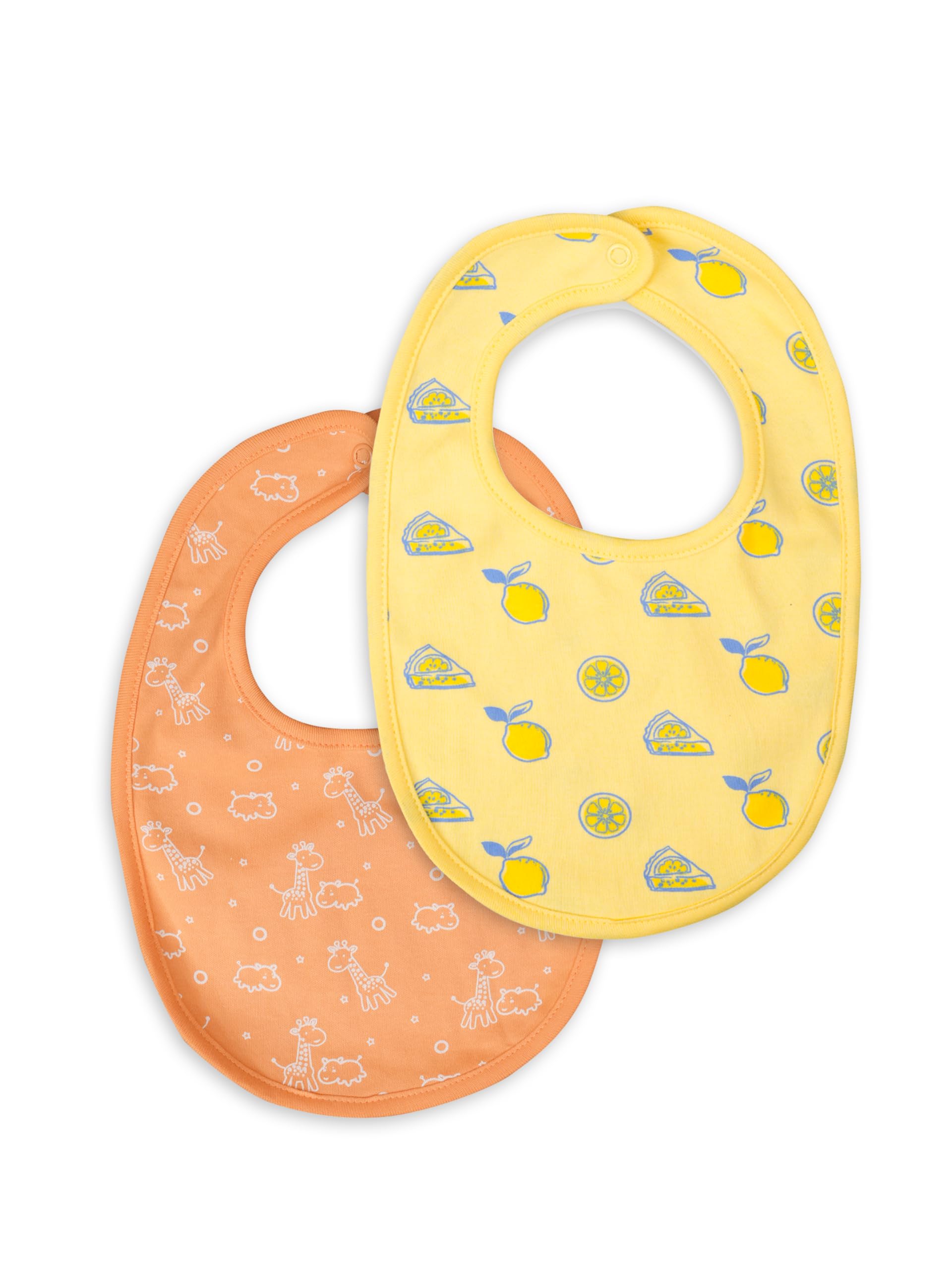 Kidbea Organic Cotton Baby Bib, Adjustable Snap Closure Soft Absorbent Feeding Bibs Apron for Newborns & Infants Child With Cute Prints | Reusable Baby Essential-image-40
