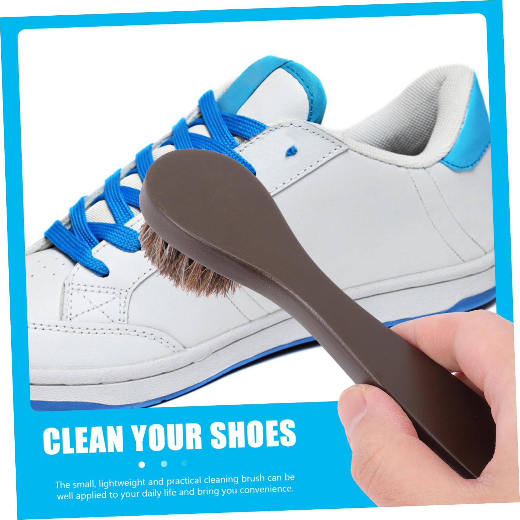 COLLBATH 6 Piezas De Cepillo De Zapatos De Mango Largo Cepillo para Zapatos De Limpieza De Botas Herramienta De Pulido De De Lavado De