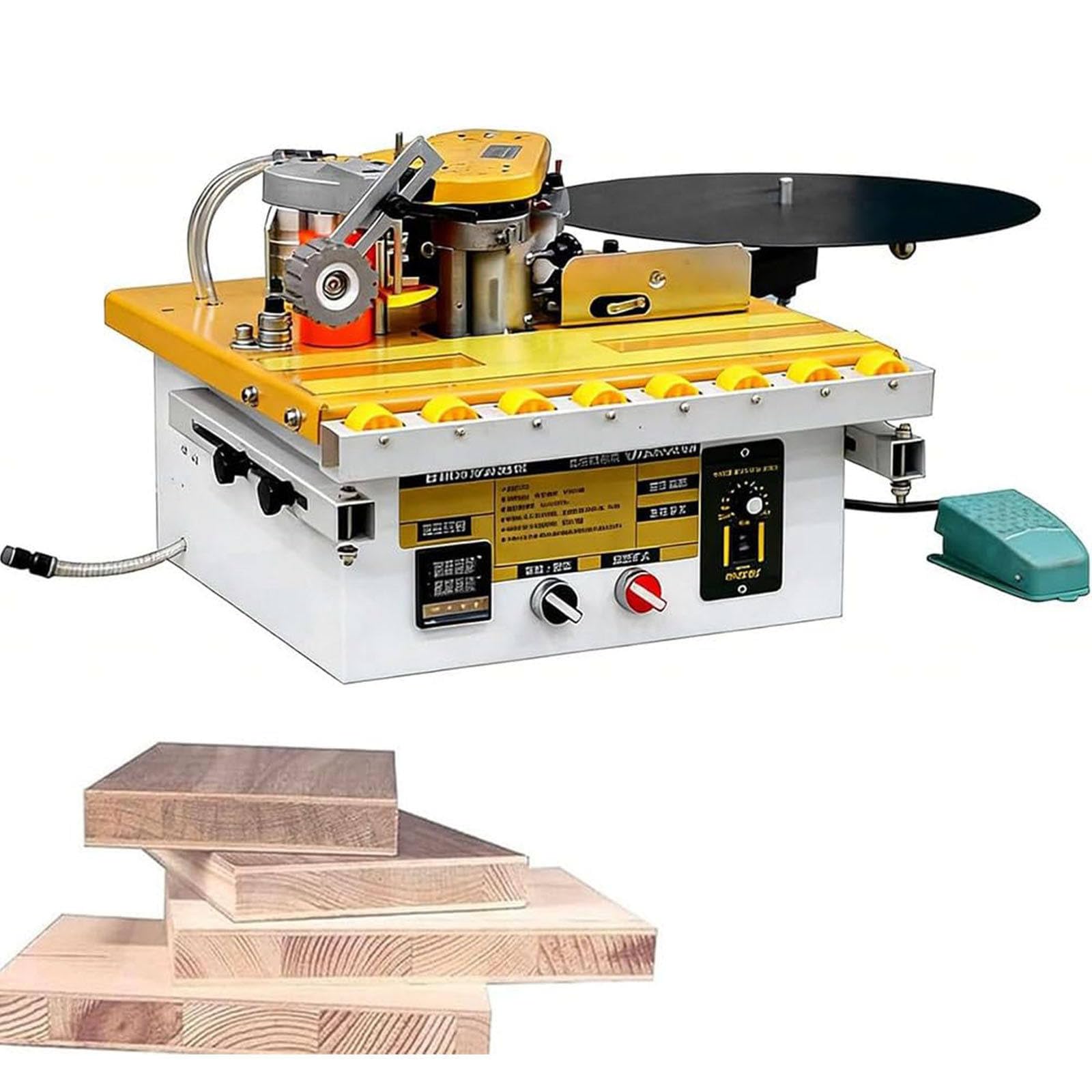 Canteadora para Madera Curva y Recta con Doble Pegado Eficaz