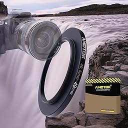 40.5mm Lens to 49mm Camera Lens Adapter,40.5mm to 49mm Filter Step up Ring Adapter Ring,Compatible All 49mm Filter Accessory.Made from CNC Machined