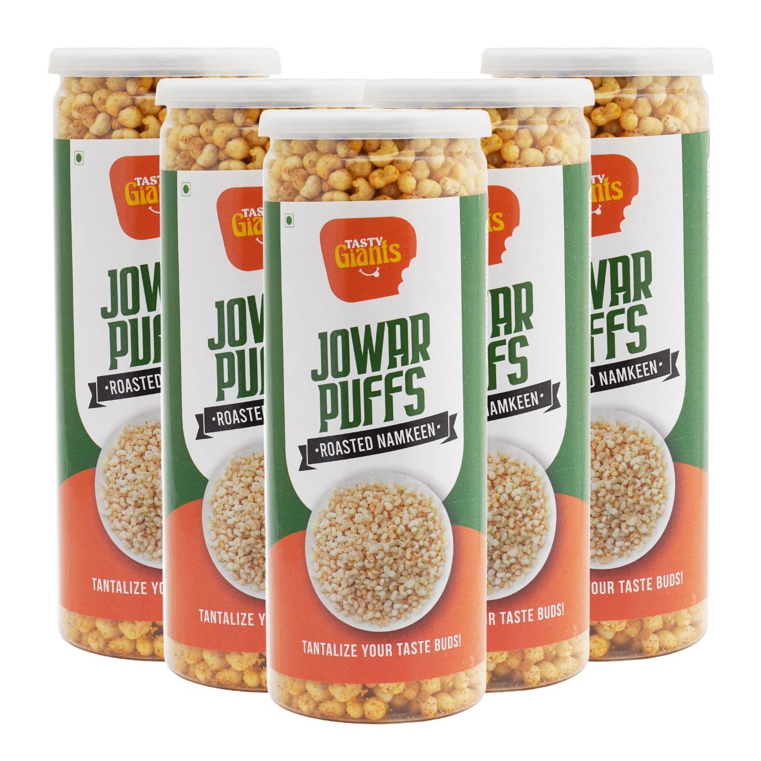 Tasty Giants Jowar Puffs 200g | Namkeen Combo Pack | Oil Free Snacks | Gluten Free Snacks | Roasted Namkeen | Healthy Snacks | Masala Snacks | Diet Snacks (B0956BLFJ6) Amazon Price History, Amazon Price Tracker
