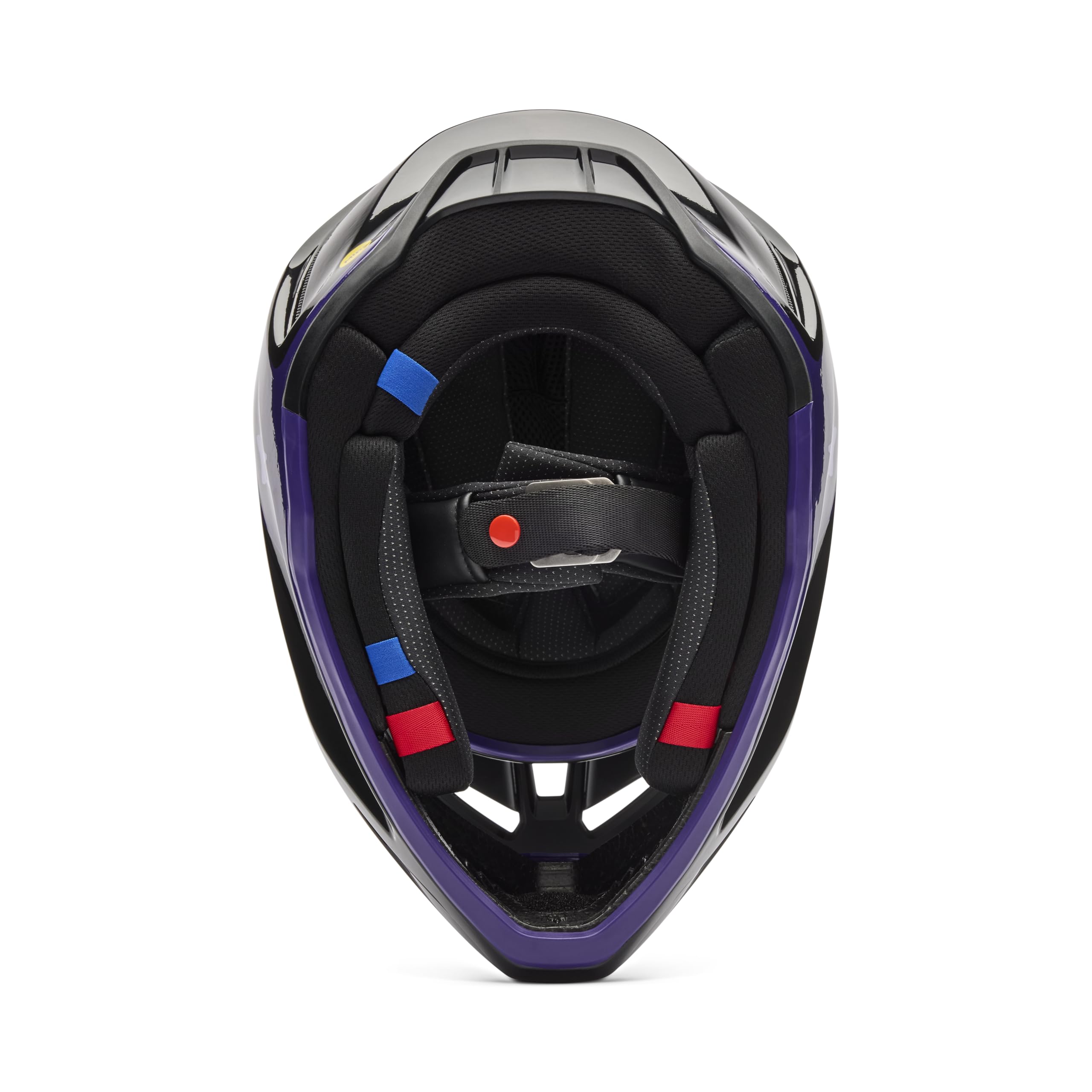 FOX V3 Spire Młodzieżowy kask motocrossowy, czarny/purpurowy, Y/L (52/53)