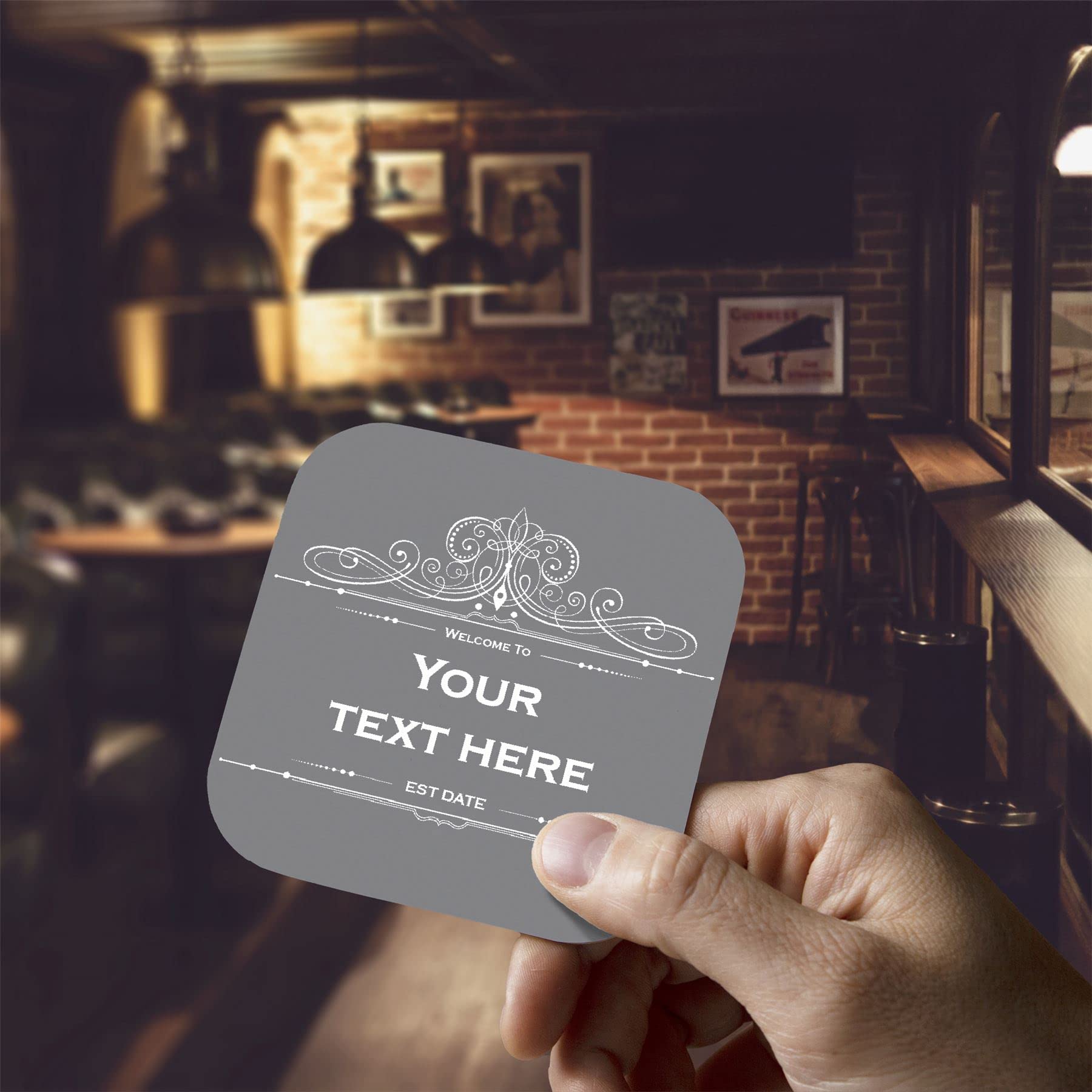 Beer Mats Pack Of 24 - Absorbent Recyclable Cardboard Drink Mat Coasters 95mm X 95mm X 1mm Square - Accessories For Home Bars Pubs - Cocktail Recipes - View #9