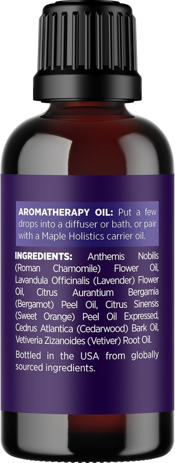 Sleep Essential Oil Blend for Diffuser - Snooze Blend Essential Oil for Sleep with Lavender Roman Chamomile Cedarwood and More - Aromatherapy Oil Blend for Peaceful Nighttime Relaxation - Image 5