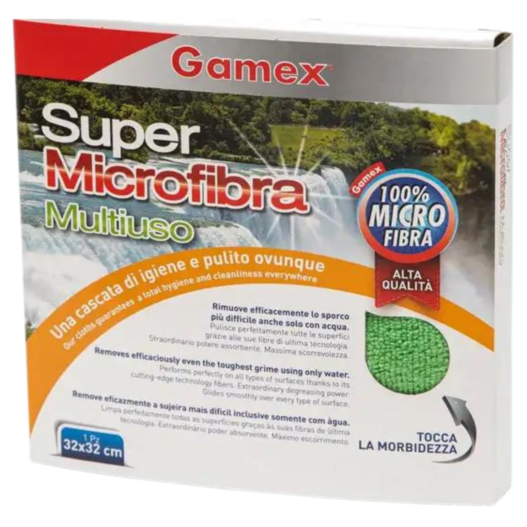 Quasar Pulito Stellare Detergente Per Vetri 3 Pezzi X 650 Ml + Gamex Panno In Microfibra