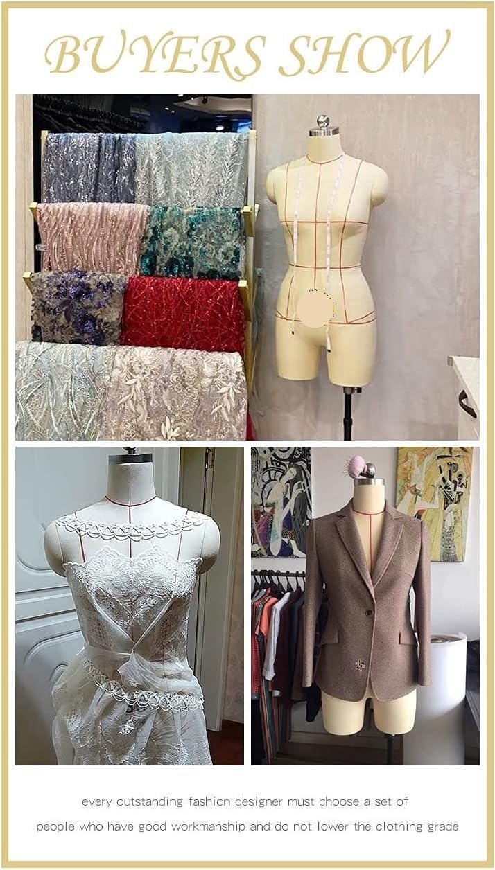 Tors żeńskiego manekina plus size ze stojakiem, regulowana forma sukienki