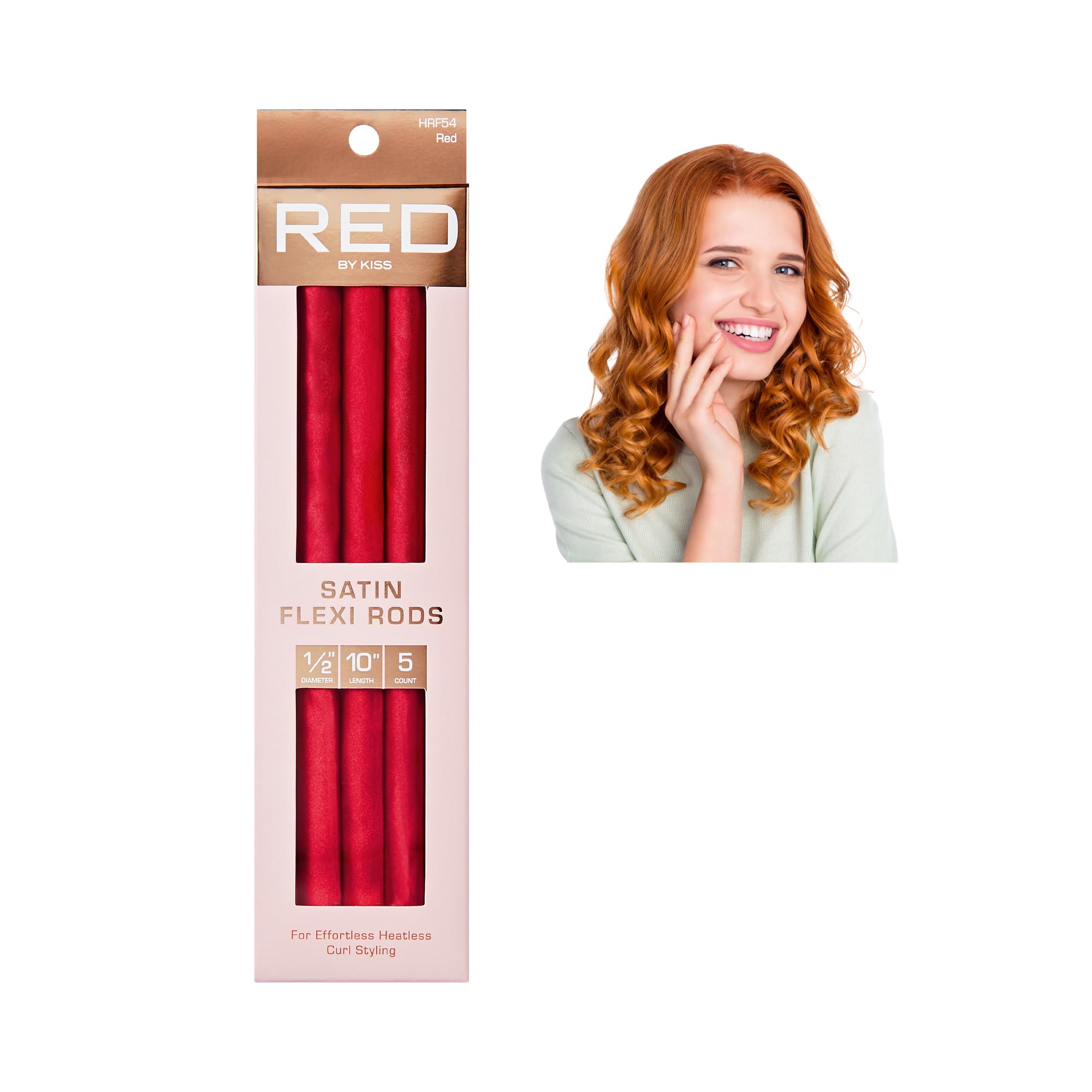 Amazon.com : Red by Kiss Satin Flexi Heatless Curling Rods, Damage