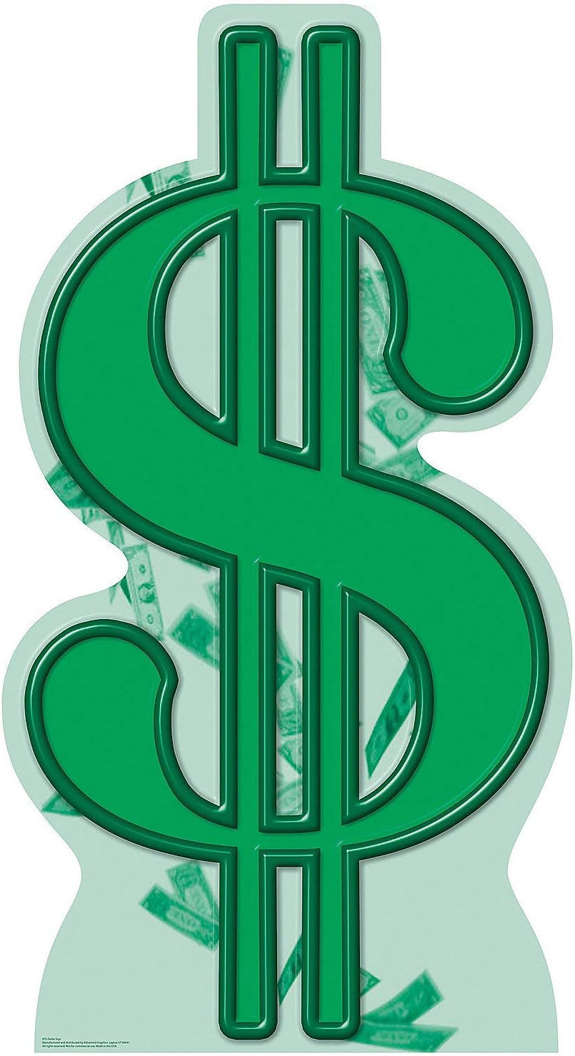 Dollar Sign StandUp Party Decorations & StandUps Home