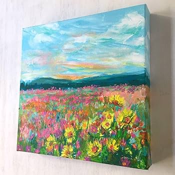 立体的な花柄アクリル画 数字パッケージの絵画、自然、デイジー、花、アクリル絵の具、絵