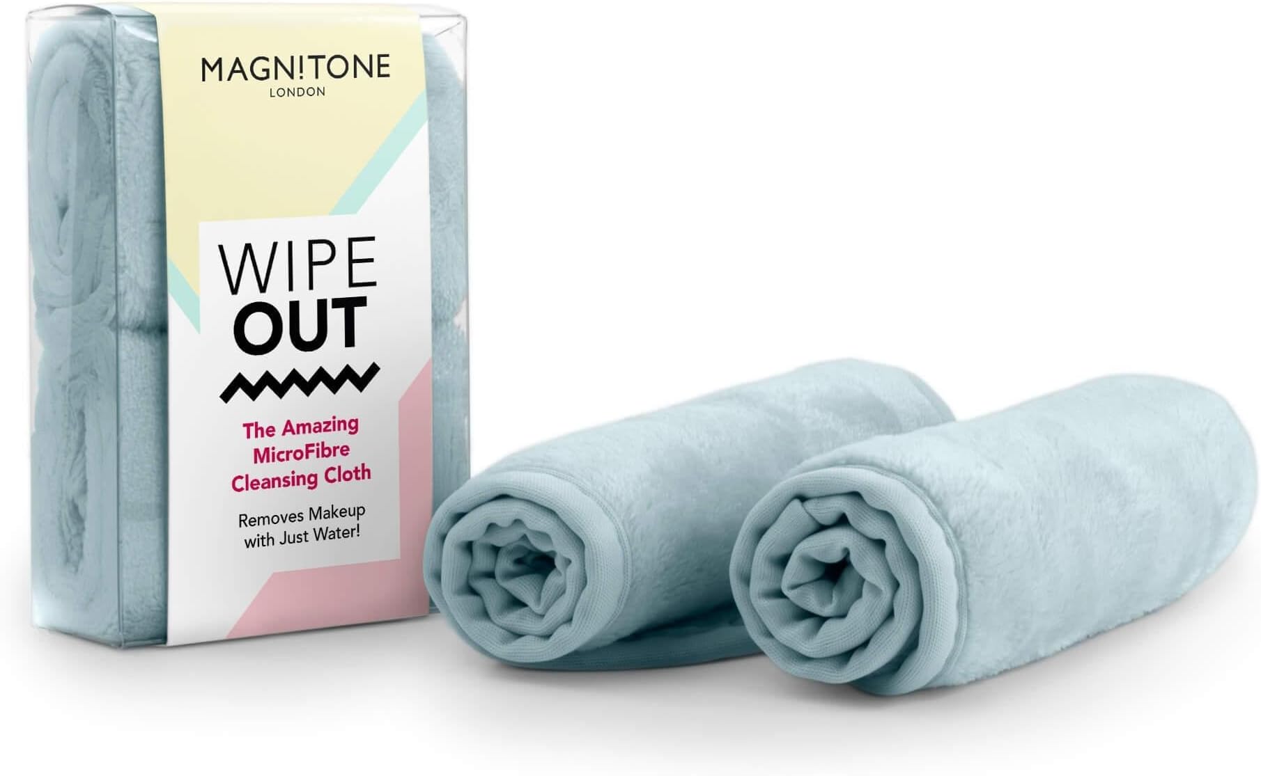 – Magnitone Wipe Out Micro Fibre Cleansing Cloth, Grey, Pack of 2