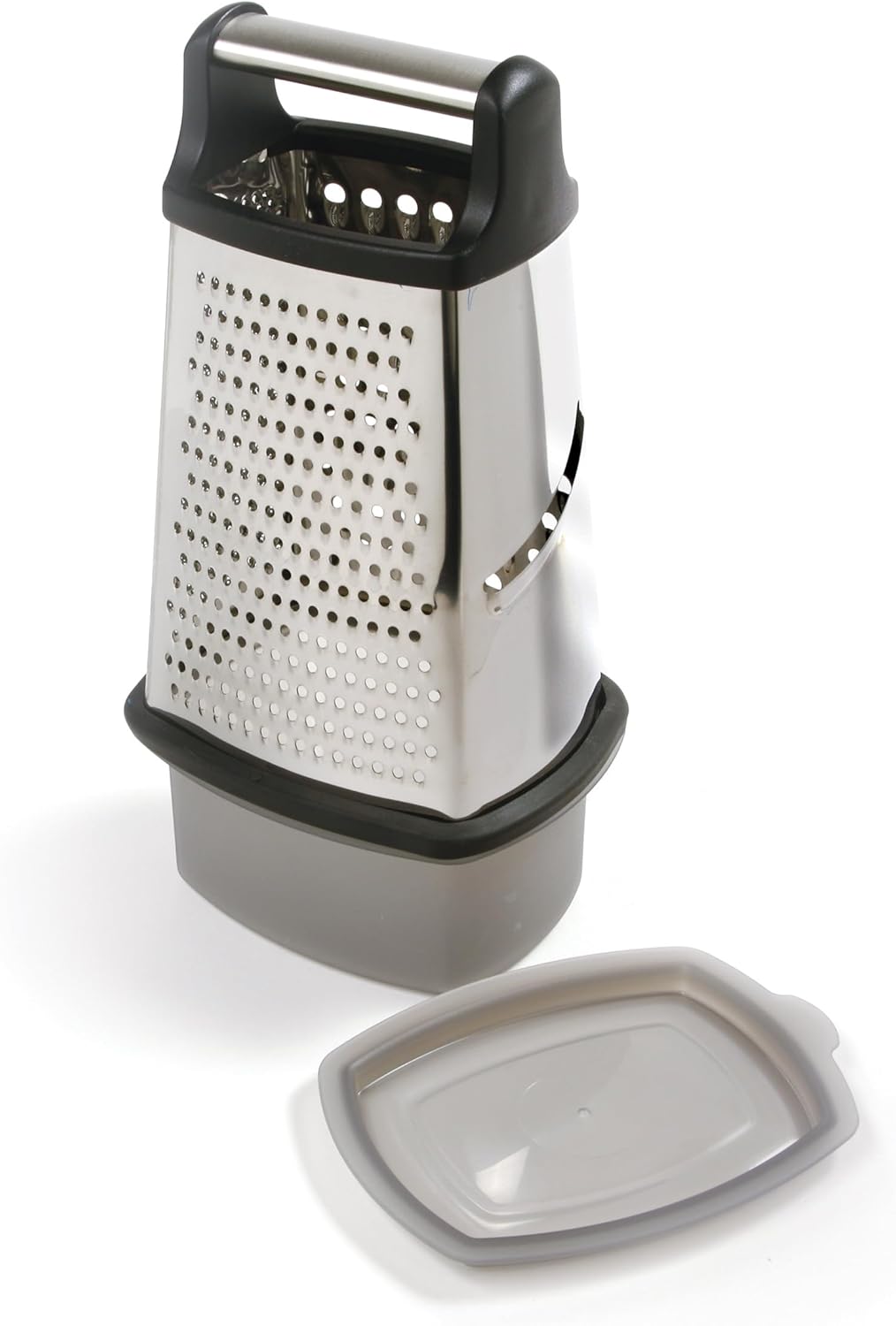 Norpro 4-Sided Grater with Catcher, Stainless Steel