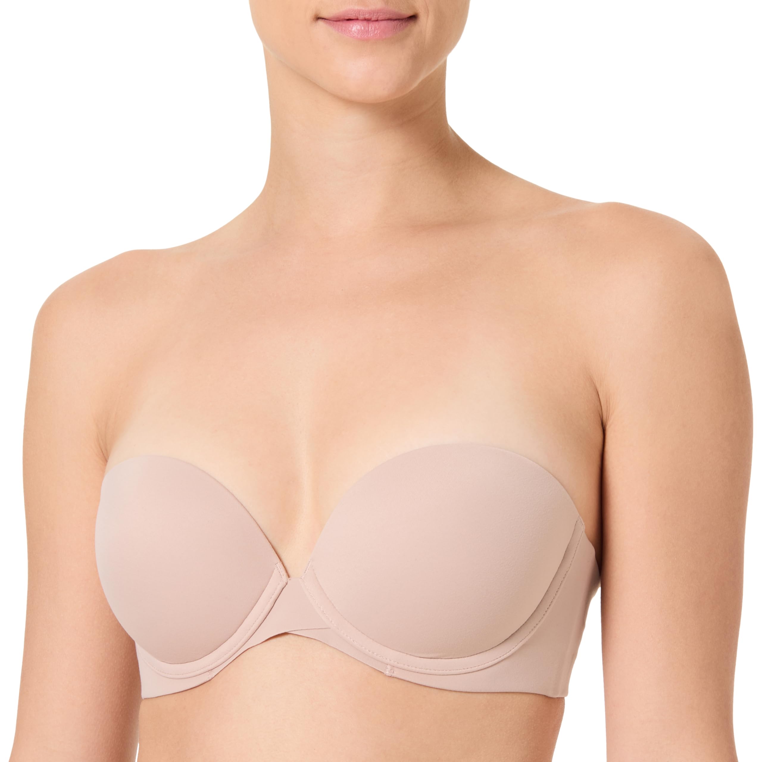 Calvin Klein Strapless Push Up Bra - UK 34/B - Cedar