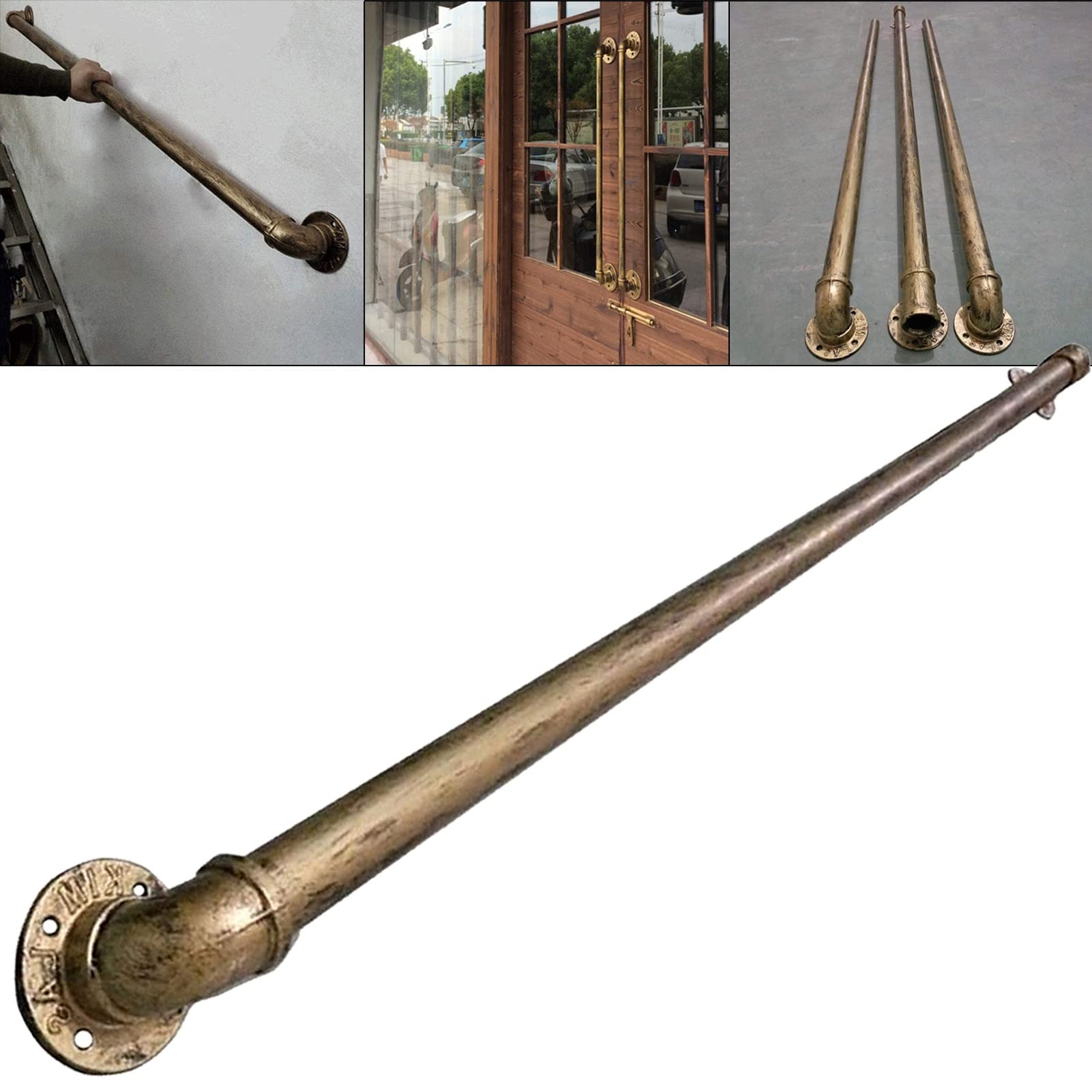Rampe d'escalier en métal antidérapante contre le risque de chute